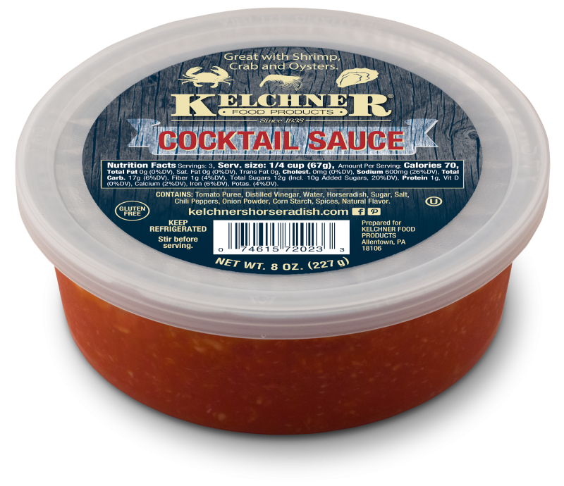 Kelchner's Horseradish Products Cocktail Sauce Tub Shrimp Oysters