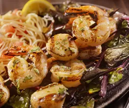 Grilled Shrimp & Scallop Kabobs with Brown Sugar Bourbon