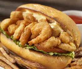 Shrimp Po' Boy with Horseradish Remoulade