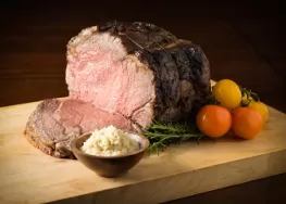 Prime Rib with Horseradish and Garlic