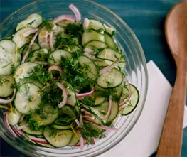 Lemon and Dill Cucumber Salad