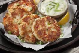 Mushroom Crab Cakes with Kelchner's Remoulade Sauce