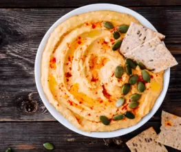 Smoky Maple Chipotle Pumpkin Hummus