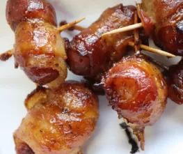 Bacon Wrapped Cocktail Sausages