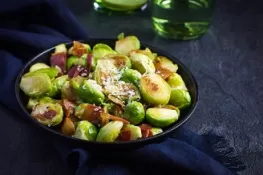 Bacon Horseradish Brussels Sprouts