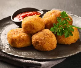 Historical Ham Croquettes with Tomato Horseradish Sauce