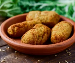 Historical Hominy and Horseradish Croquettes