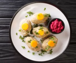 Gefilte Fish with Beet Horseradish