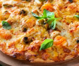 Grilled Seafood Personal Pizza