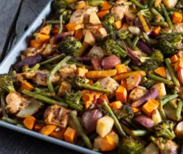 Honey Horseradish Sheet Pan Chicken and Veggies