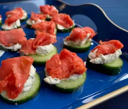 Salmon Cucumber Bites