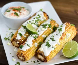 Creamy Horseradish Elote