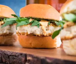 Horseradish Remoulade Crab Cake Sliders