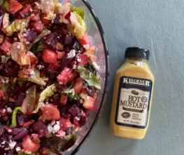 Warm Root Vegetable Salad with Horseradish Vinaigrette