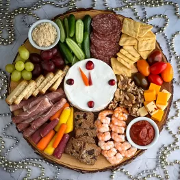New Year’s Eve Charcuterie Board with Horseradish & Cocktail Sauce