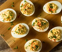 Horseradish Deviled Eggs