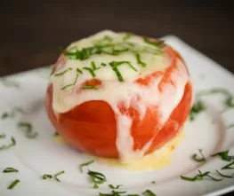 Meat and Cheese Stuffed Tomatoes 